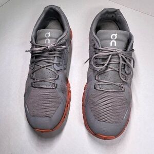 Gray and Orange On Cloud X Men’s Running Shoes Sneakers Mens Size 10.5
